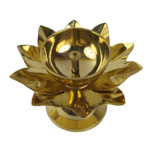Brass Lotus Diya Big